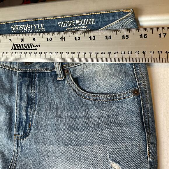 Sound Style Women Jamie Skinny Jeans size 8 Blue Mid Rise Stretch Slim & Sleek - Picture 2 of 10